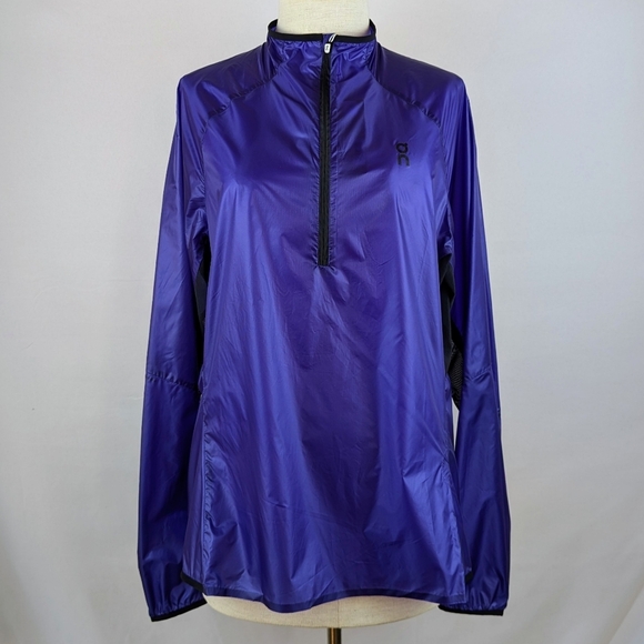 On Running Zero Jacket Long Sleeve Ultralight 1/4 Zip Packable Twilight L NWT - Picture 1 of 16